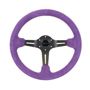 Vigor Volant Daytona Couture croisée violette Violet(te) - Noir 350mm Peau Retournée