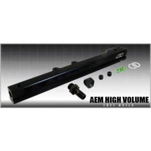 AEM Rampe Injecteurs High-Flow Noir Aluminium Honda Civic,CRX,Del Sol