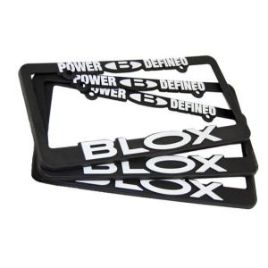 Blox Racing Support Plaque d'Immatriculation Logo Blanc