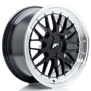 JR-Wheels JR23 Jantes 18 Pouces 8.5J ET20-48 Custom PCD Flow Form Gloss Black Machined Lip