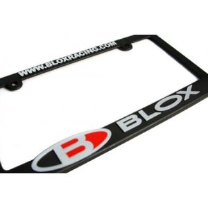 Blox Racing Support Plaque d'Immatriculation Brushed Aluminum Logo