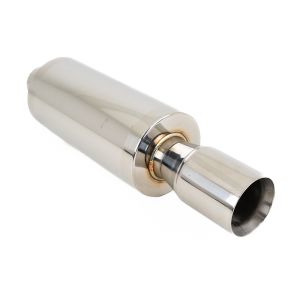 SK-Import Arrière Silencieux Universel Double-wall Tip 63mm Acier Inoxydable