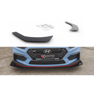Maxton Avant Lame de Pare-Choc Noir Brillant Plastique ABS Hyundai I30