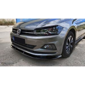 Motordrome Avant Lame de Pare-Choc Noir Plastique ABS Volkswagen Polo