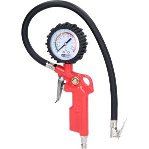 KS tools Manomètre de pression des pneus 0-12Bar Rouge Plastique