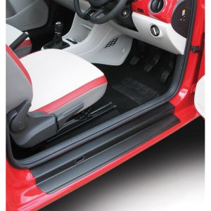 RGM Seuils de portes 5-Portes Noir Plastique ABS Seat,Skoda,Volkswagen