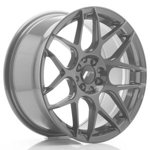 JR-Wheels JR18 Jantes 19 Pouces 8.5J ET20-45 Custom PCD Flow Form Silver Machined Face