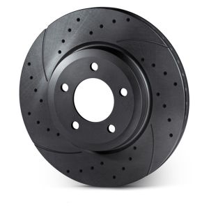 Rotinger Arrière Disques de Freins Graphite Line T5 Sport percée et fendue Noir 268.6mm Audi A6, 100