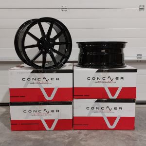 Concaver CVR4 DEUXIÈME CHANCE Jantes 19 Pouces 9.5J ET45 5x120 Profondeur de la concavité Flow Form Platinum Black