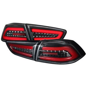 SK-Import Arrière Phare Arriere LED Fond Noir Plastique ABS Mitsubishi Lancer Evolution