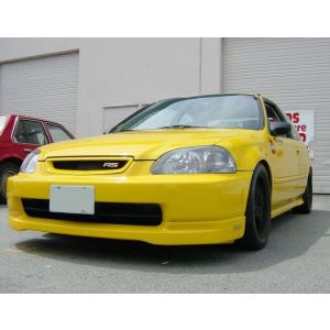 PU Design Avant Lame de Pare-Choc CTR Style Noir Polyurethane Honda Civic Pre-Facelift 1996-1998 Phase 1