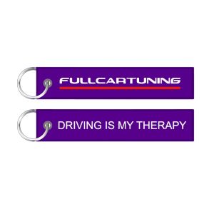 Fullcartuning Porte Clé Driving is my therapy Violet(te)
