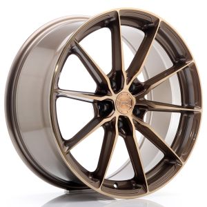 JR-Wheels JR37 DEUXIÈME CHANCE Jantes 2x 19x8.5 ET35 + 2x 19x9.5 ET40 5x120 Platinum Bronze